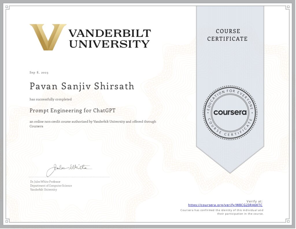 prompt engineering - pawan shirsath